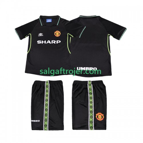 Manchester United 1999 Fodboldtrøjer Børn Retro 3. sæt 1998 Kort ærmer Manchester United 1999 Fodboldtrøjer Børn Retro 3. sæt 1998 Kort ærmer